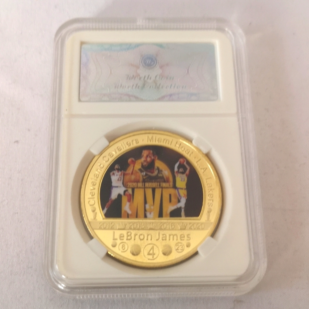 LeBron James Cavaliers, Heat, Lakers Authentic MVP Collector Coin